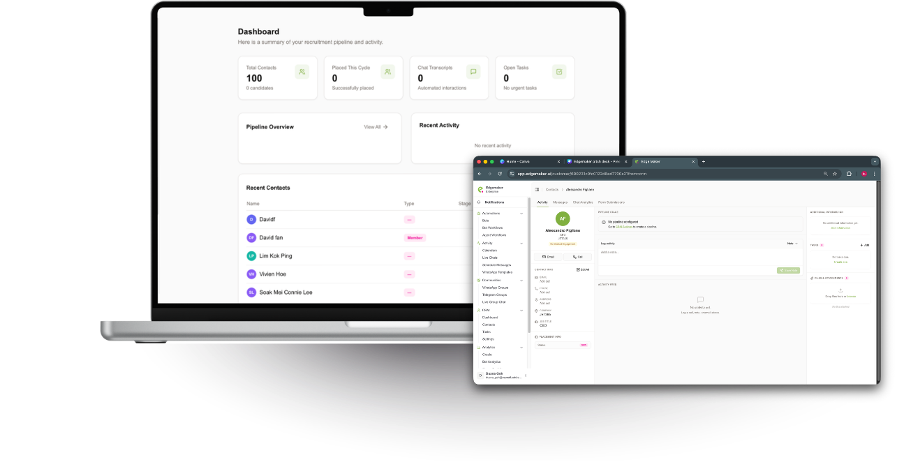 No-touch CRM